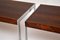 Tavolini in legno e metallo cromato di Merrow Associates, anni '70, set di 2, Immagine 10