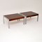 Wood & Chrome Side Tables by Merrow Associates, 1970s, Set of 2, Image 3