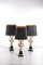 Eagle Guilded Table Lamps by Jacques Charles for Maison Charles, Set of 3 1