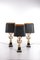 Eagle Guilded Table Lamps by Jacques Charles for Maison Charles, Set of 3, Image 1
