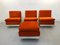Modular Armchairs With Pouffe by W. Feierbach, 1970s, Set of 4 4