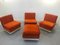 Modular Armchairs With Pouffe by W. Feierbach, 1970s, Set of 4, Image 20