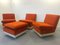 Modular Armchairs With Pouffe by W. Feierbach, 1970s, Set of 4 17