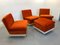 Modular Armchairs With Pouffe by W. Feierbach, 1970s, Set of 4, Image 18