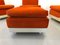 Modular Armchairs With Pouffe by W. Feierbach, 1970s, Set of 4 9