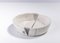 White Crackle Fringe Chawan Raku Ceramic Vase from Laab Milano 4