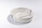 White Crackle Fringe Chawan Raku Ceramic Vase from Laab Milano, Image 6