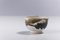 Japanese Natural Green & Gold Raku Ceramic Cloud Tea Cups from Laab Milano, Set of 2 3