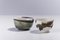 Japanese Natural Green & Gold Raku Ceramic Cloud Tea Cups from Laab Milano, Set of 2 7