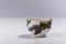 Japanese Natural Green & Gold Raku Ceramic Cloud Tea Cups from Laab Milano, Set of 2 2