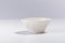 Japanese Moon Bowl in White Crackle Raku Ceramic from Laab Milano 3