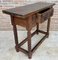 Early 20th Century Spanish Catalan Carved Walnut Console Table With One Drawer 2