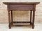 Early 20th Century Spanish Catalan Carved Walnut Console Table With One Drawer, Image 10