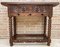 Early 20th Century Spanish Catalan Carved Walnut Console Table With One Drawer 1