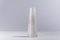 Japanische Moderne Minimalistische Weiße Crackle Raku Vase von Laab Milano 2