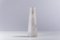 Japanese Modern Minimalist White Crackle Raku Vase from Laab Milano, Image 4