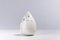 Incienso Goccia Raku japonés moderno de cerámica blanca, Imagen 3