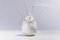 Japanese Modern Goccia Raku White Ceramic Incense Holder 4