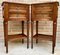 Mid-Century French Walnut Nightstands With Two Drawers & One Low Shelf, Set of 2 3