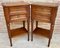 Mid-Century French Walnut Nightstands With Two Drawers & One Low Shelf, Set of 2 7