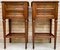 Mid-Century French Walnut Nightstands With Two Drawers & One Low Shelf, Set of 2 1