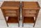 Mid-Century French Walnut Nightstands With Two Drawers & One Low Shelf, Set of 2 4