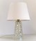 Mid-Century Italian Rostrato Crystal Glass Table Lamp in the Style of Barovier Toso, 1950s 2