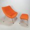 Oyster Chair and Ottoman by Pierre Paulin for Artifort, Set of 2 1