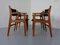 Poltrone Mid-Century in teak, Danimarca, anni '60, set di 4, Immagine 8