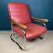 Mid-Century Modern Italian Red Lounge Chair, 1970s, Image 1