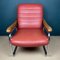 Roter italienischer Mid-Century Sessel, 1970er 4