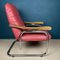 Roter italienischer Mid-Century Sessel, 1970er 7