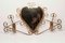 Wall-Mounted Coat Rack with Heart-Shaped Mirror 4