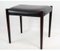 Sgabelli in palissandro e pelle nera di Danish Design, anni '60, set di 2, Immagine 4