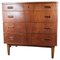 Danish Teak Chest of Drawers with 4 Drawers, 1960s, Image 1
