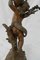 19th Century Cherub Candlestick by Auguste Moreau Spelter 5