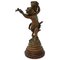19th Century Cherub Candlestick by Auguste Moreau Spelter, Image 1