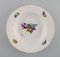 Saxon Flower Deep Plates in Hand-Painted Porcelain from Royal Copenhagen, Set of 7 3