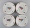 Saxon Flower Deep Plates in Hand-Painted Porcelain from Royal Copenhagen, Set of 7 2