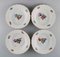 Saxon Flower Deep Plates in Hand-Painted Porcelain from Royal Copenhagen, Set of 7, Image 2