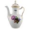 Saxon Flower Coffee Pot in Hand-Painted Porcelain from Royal Copenhagen, Image 1