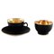 Confetti Mocha Cup with Saucer and Sugar Bowl from Royal Copenhagen, Set of 3, Image 1