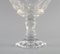 Französische Art Deco Champagner Schalen aus klarem Kristallglas von Baccarat, 9er Set 6
