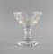 Art Deco French Champagne Bowls in Clear Crystal Glass from Baccarat, Set of 9, Image 3