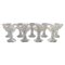 Art Deco French Champagne Bowls in Clear Crystal Glass from Baccarat, Set of 9 1