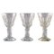 Französische Art Deco Weißweingläser aus Kristallglas von Baccarat, 3er Set 1