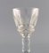 Art Deco French Red Wine Glasses in Clear Crystal Glass from Baccarat, Set of 6 5