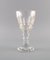 Art Deco French Red Wine Glasses in Clear Crystal Glass from Baccarat, Set of 6 2