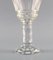 Art Deco French Red Wine Glasses in Clear Crystal Glass from Baccarat, Set of 6 6
