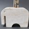 Vintage Italian Travertine Elephant Table Lamp by Mannelli Bros, 1970s, Image 11